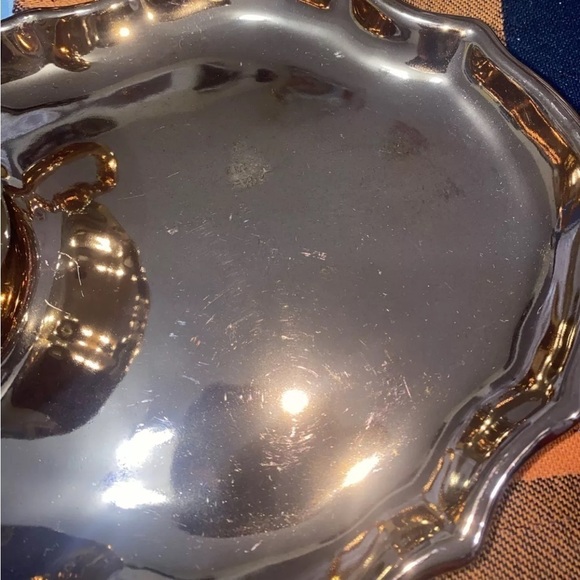 Vtg Italian PV Peasant Village Bronze Ceramic Plate w/ Matching Mug set … - Picture 5 of 10